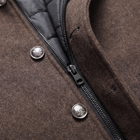 Men's Wool Stand Collar Winter Coat