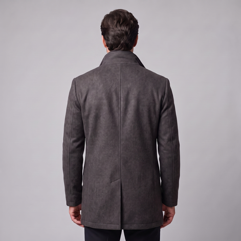 Men's Wool Stand Collar Winter Coat