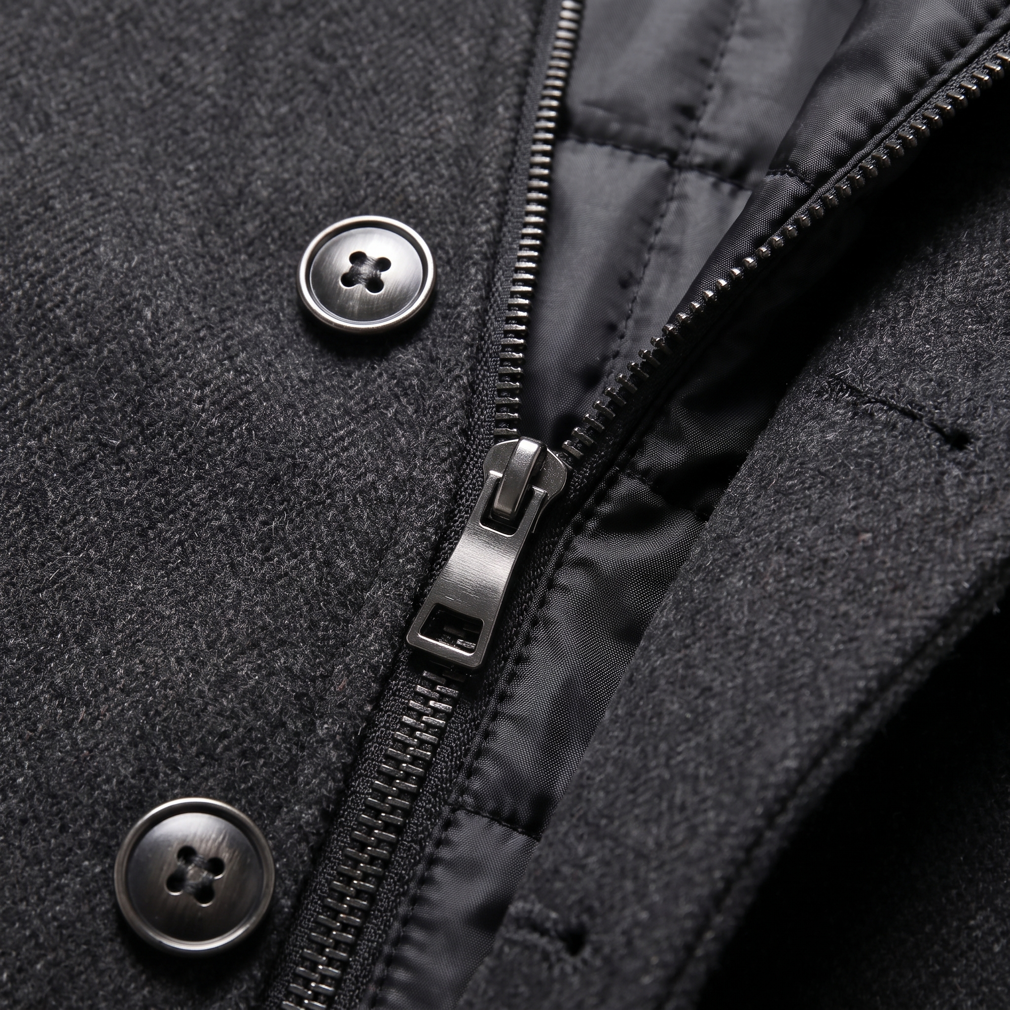 Men's Wool Stand Collar Winter Coat